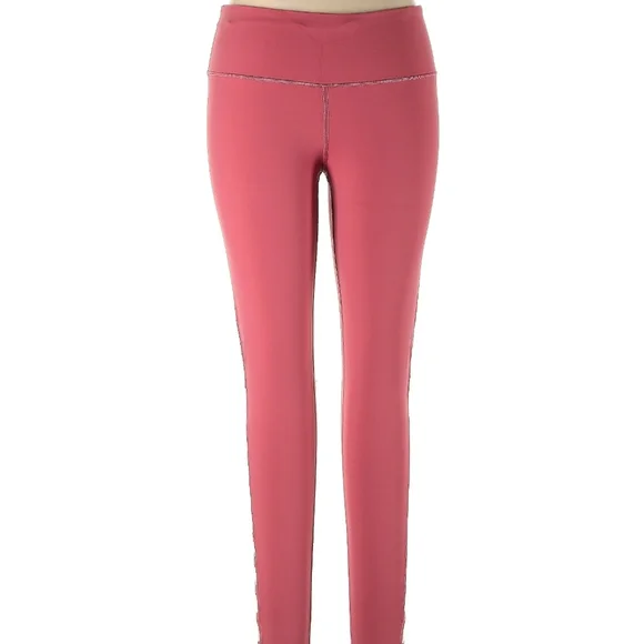 Victoria's Secret Coral High-Waisted Leggings Criss Cross Open Leg Size Large - Picture 5 of 5